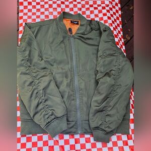 Reclaimed Vintage silky bomber jacket, men's size large